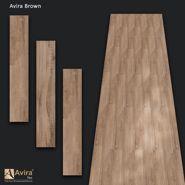 Avira ALV Graphite Brown Floor Tiles 200 x1200